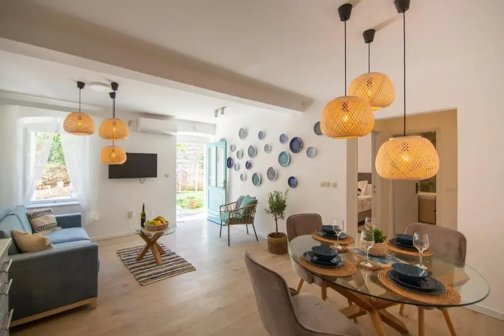 Apartment photo with blue details