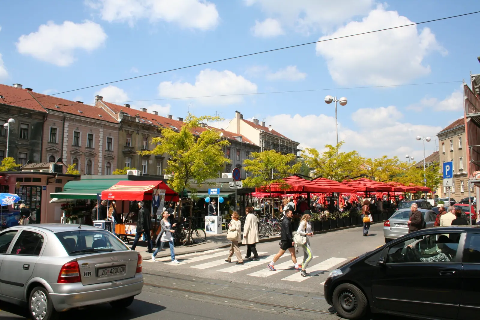 Marktstände auf dem Britanski trg